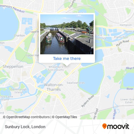Sunbury Lock map