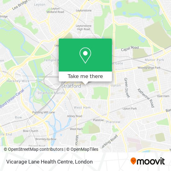 Vicarage Lane Health Centre map