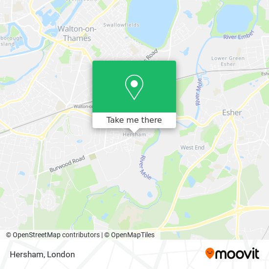Hersham map