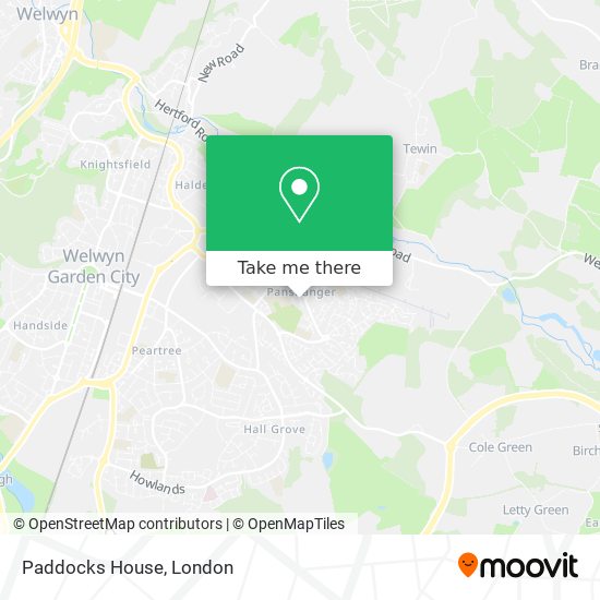 Paddocks House map