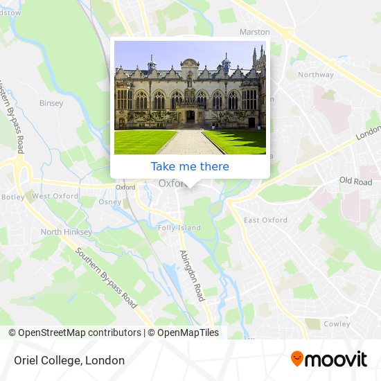 Oriel College map