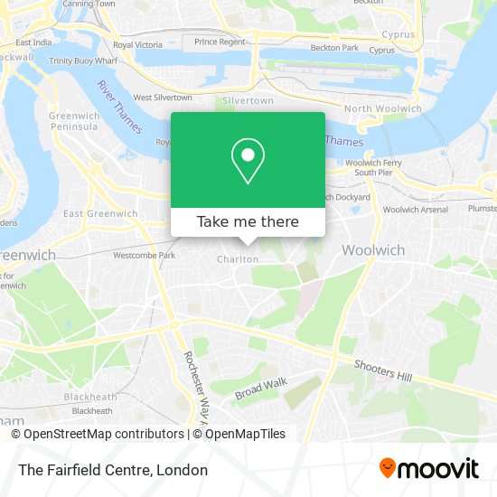 The Fairfield Centre map