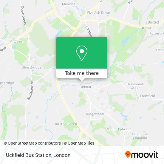 Uckfield Bus Station map