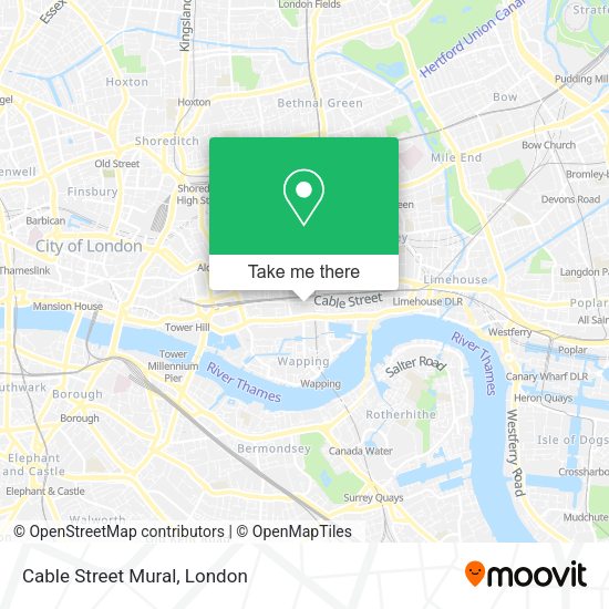 Cable Street Mural map