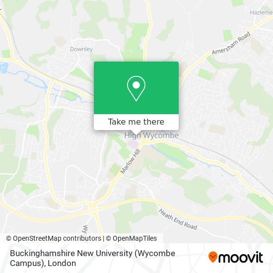 Buckinghamshire New University (Wycombe Campus) map