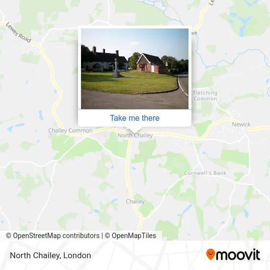 North Chailey map