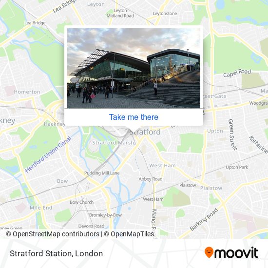Stratford Station map