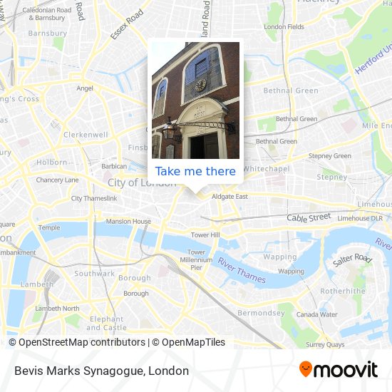 Bevis Marks Synagogue map
