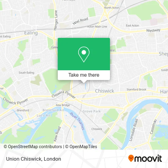 Union Chiswick map