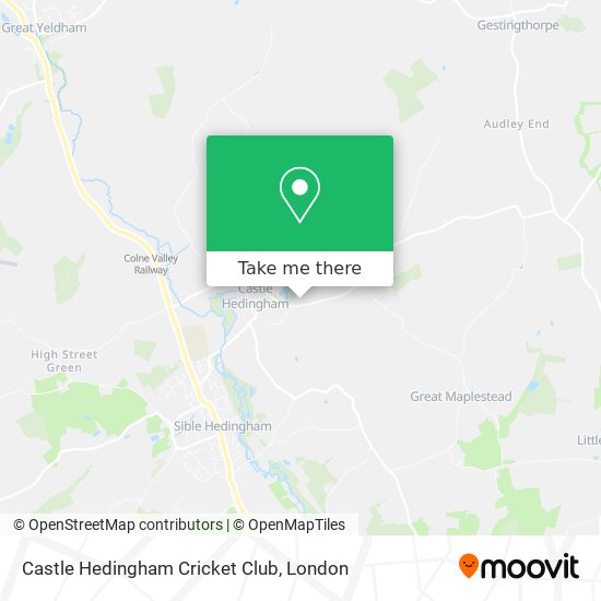 Castle Hedingham Cricket Club map