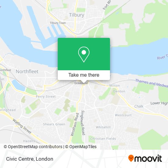 Civic Centre map