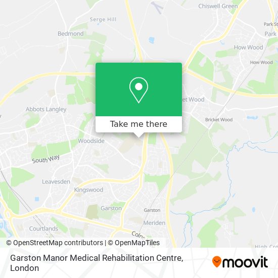 Garston Manor Medical Rehabilitation Centre map