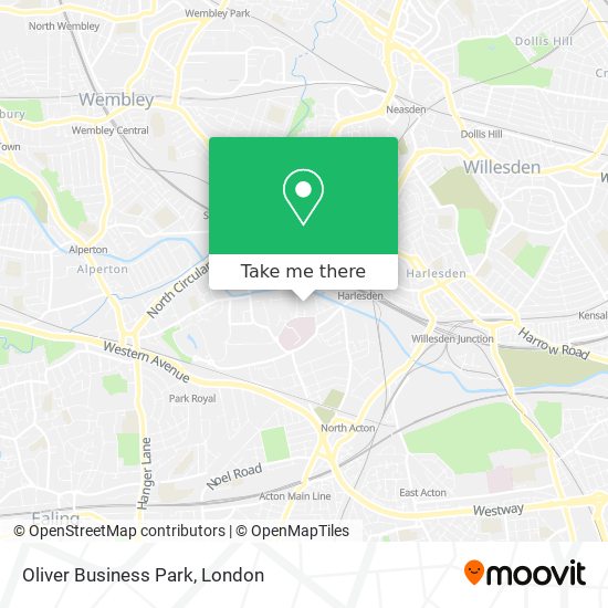 Oliver Business Park map