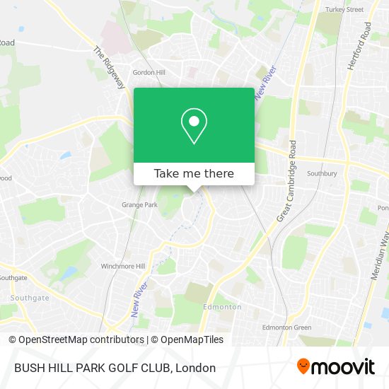 BUSH HILL PARK GOLF CLUB map