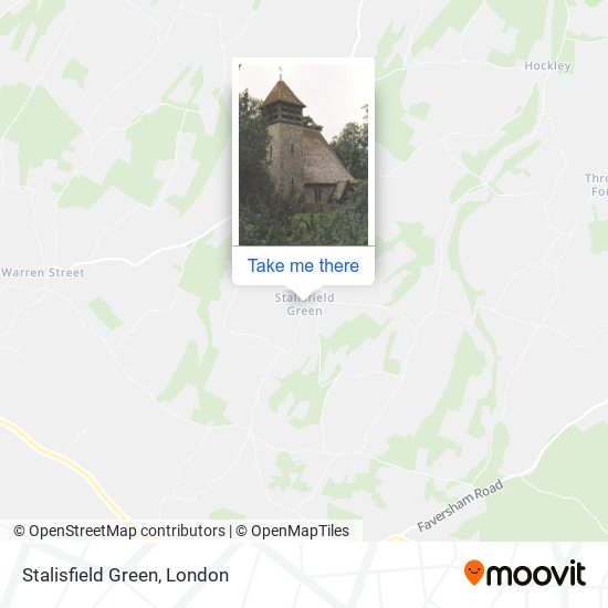 Stalisfield Green map