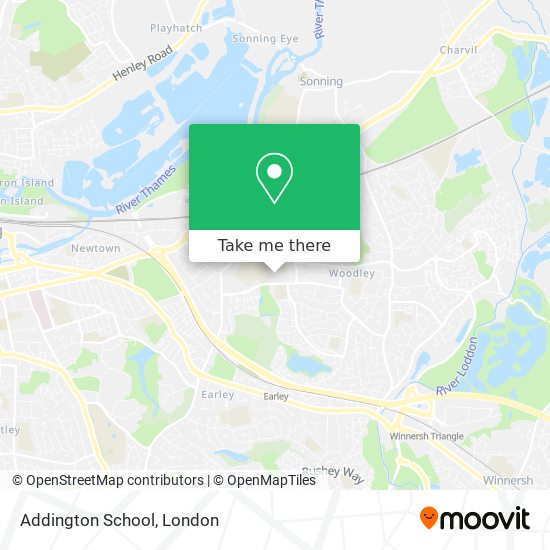 Addington School map
