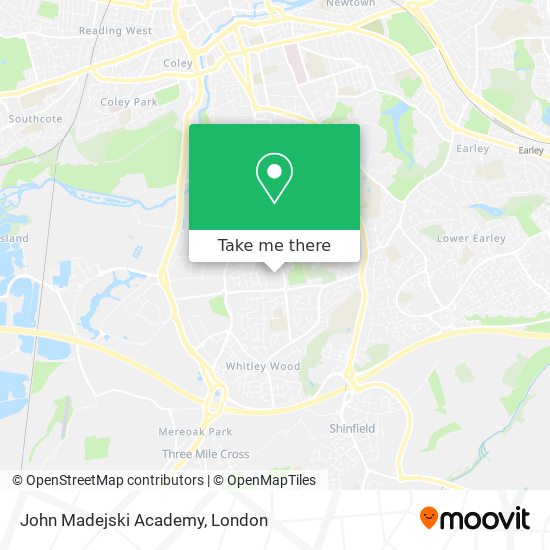 John Madejski Academy map