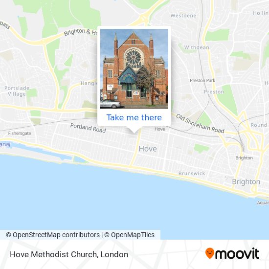 Hove Methodist Church map