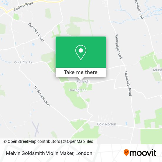 Melvin Goldsmith Violin Maker map