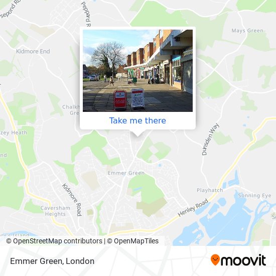 Emmer Green map