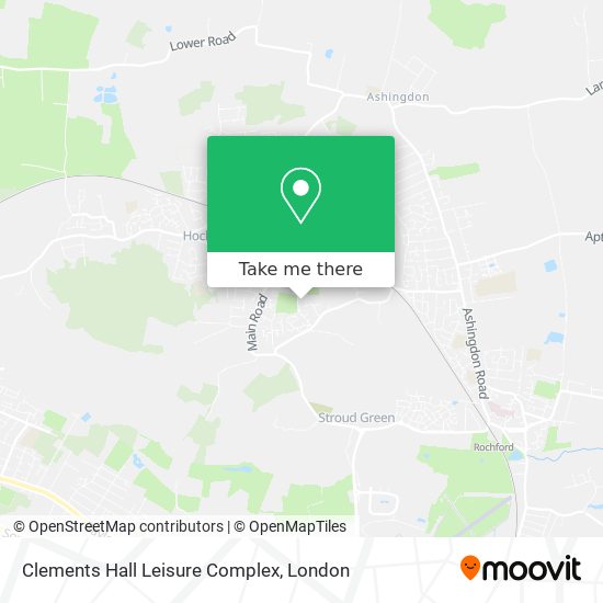 Clements Hall Leisure Complex map