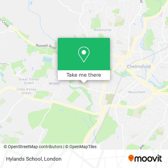 Hylands School map