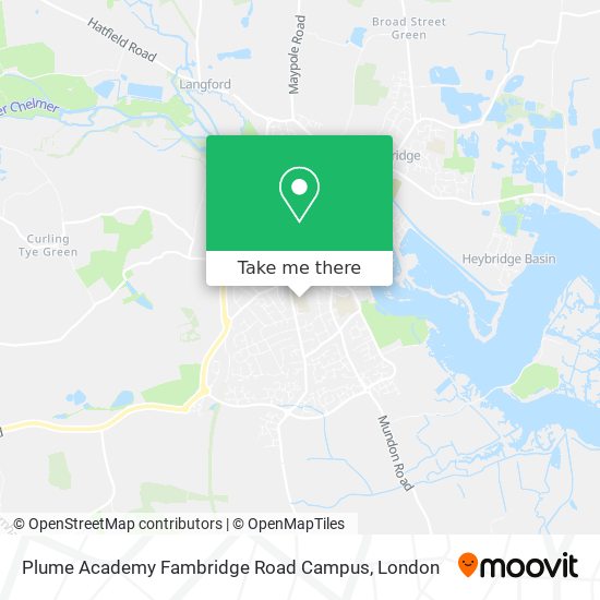 Plume Academy Fambridge Road Campus map