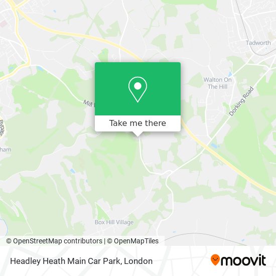 Headley Heath Main Car Park map