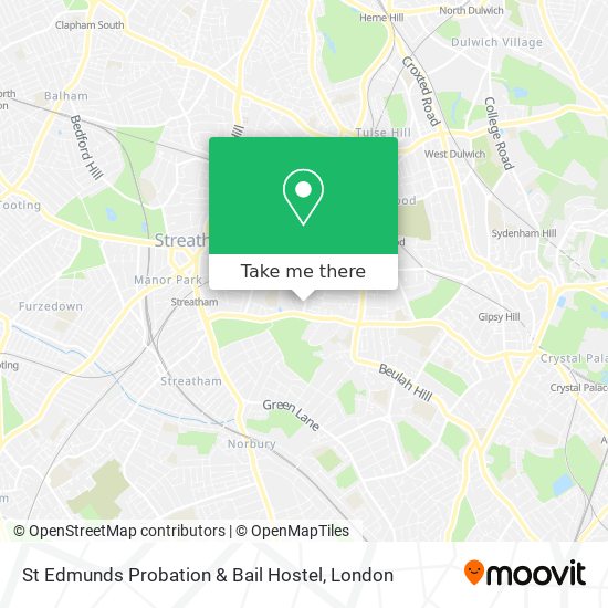 St Edmunds Probation & Bail Hostel map