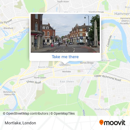 Mortlake map