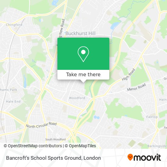 Bancroft's School Sports Ground map