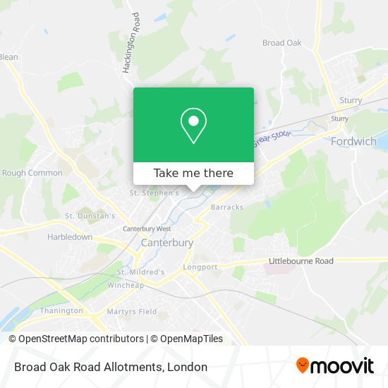 Broad Oak Road Allotments map