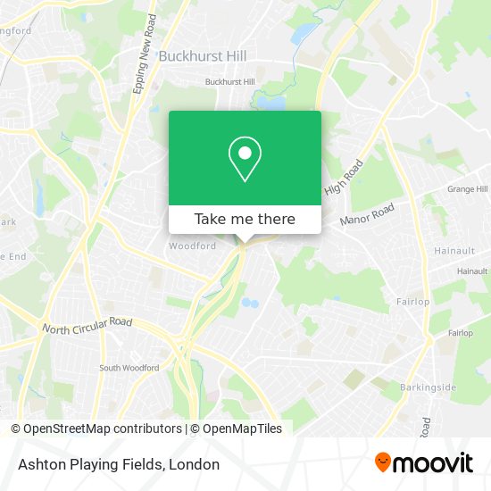 Ashton Playing Fields map