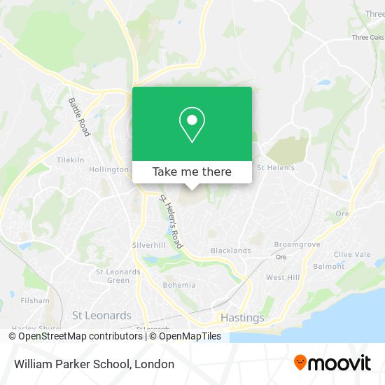 William Parker School map