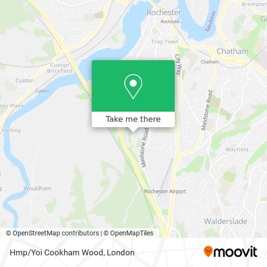 Hmp/Yoi Cookham Wood map
