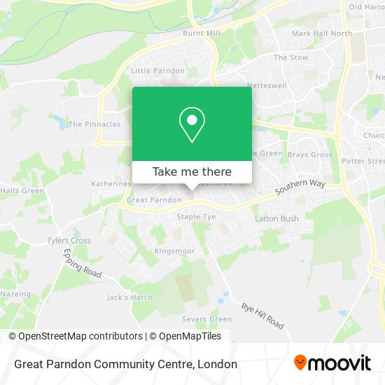 Great Parndon Community Centre map