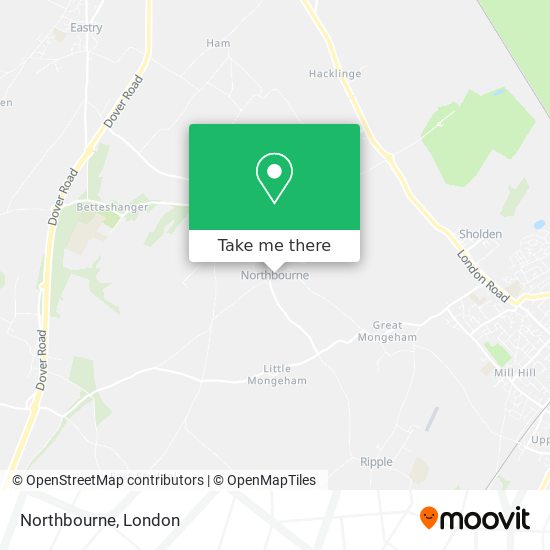Northbourne map