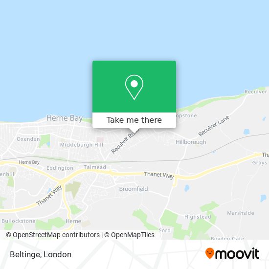 Beltinge map