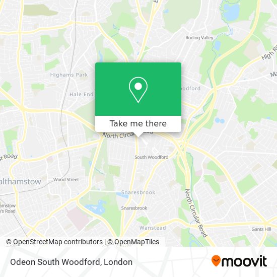 Odeon South Woodford map