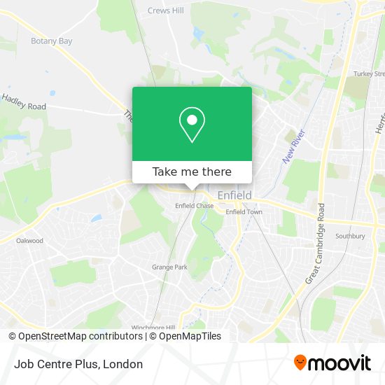 Job Centre Plus map