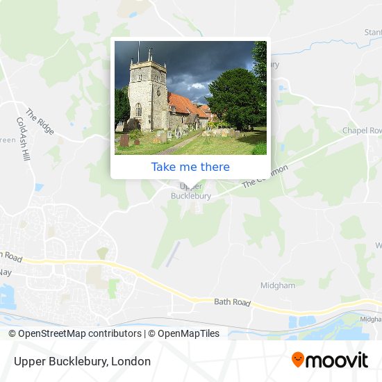 Upper Bucklebury map