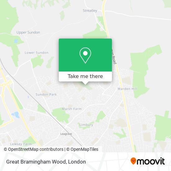Great Bramingham Wood map