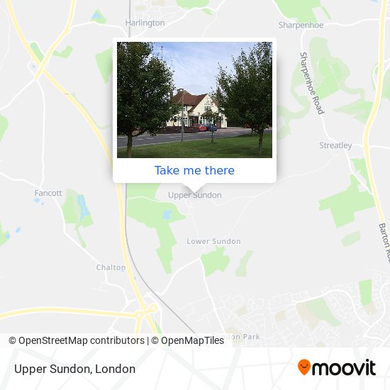Upper Sundon map