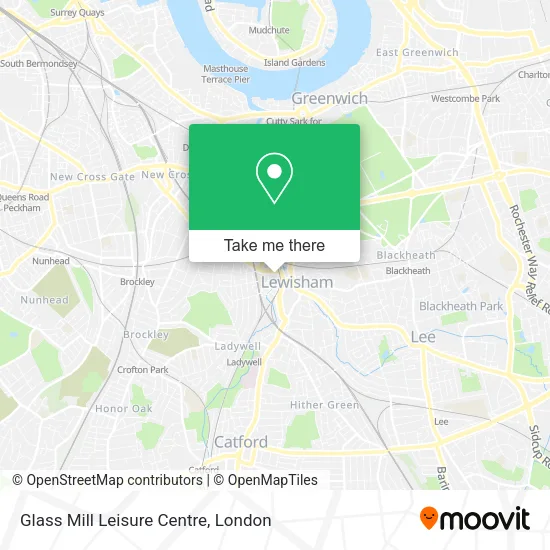 Glass Mill Leisure Centre map