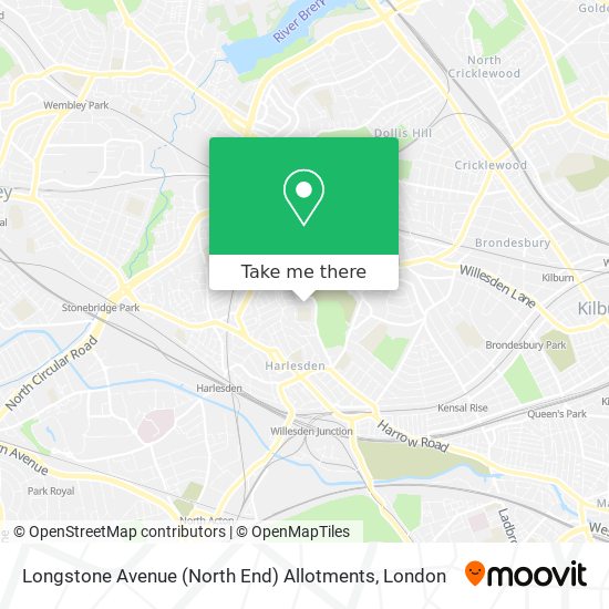 Longstone Avenue (North End) Allotments map