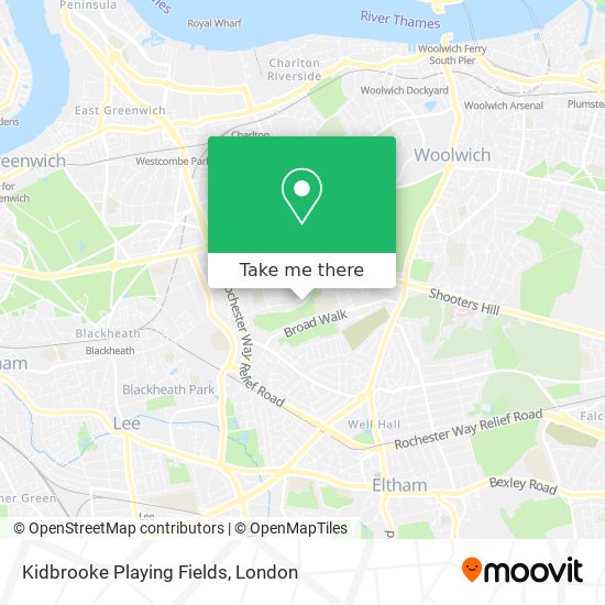 Kidbrooke Playing Fields map
