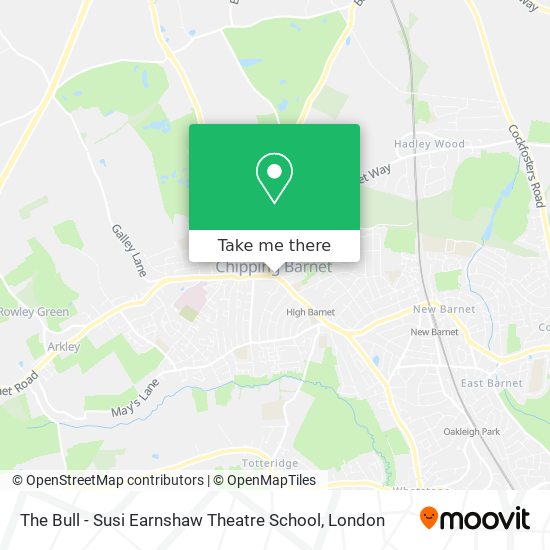 The Bull - Susi Earnshaw Theatre School map