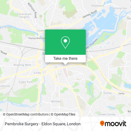 Pembroke Surgery - Eldon Square map