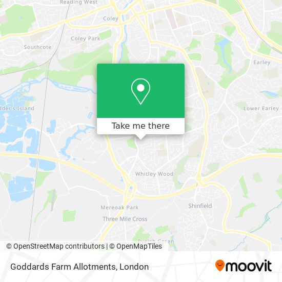 Goddards Farm Allotments map