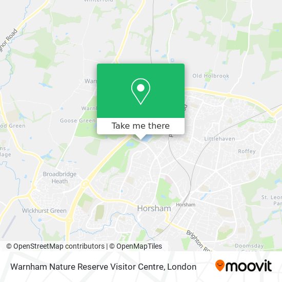 Warnham Nature Reserve Visitor Centre map